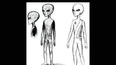 The being on the right
also had a triangle - Truth Hunter