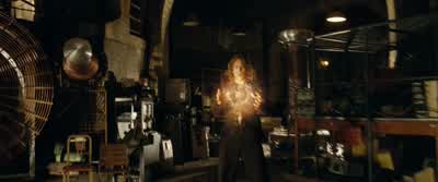 The best way to defend against fire, vacuum sphere. - The Sorcerer's Apprentice