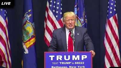 The Bible held high,
he puts it down, - Trump: The Art of the Insult