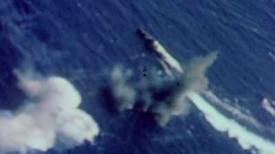 THE BIGGEST PRIZE
FINALLY COMES INTO VIEW. - The Pacific War in Color