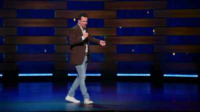 The bin company
conveniently put two handles, - Jim Jefferies: High n' Dry