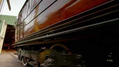 The black marks are where
they did temporary repairs - Great Rail Restorations with Peter Snow