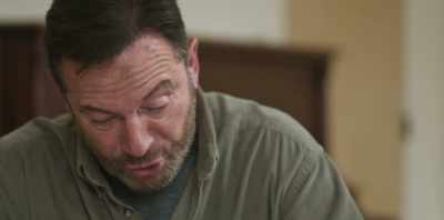 The blood trails show
where he was trying to... - Mass