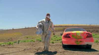 THE BOMB RANGE FIRST-TIMERS,
THOUGH, - Mythbusters Jr.