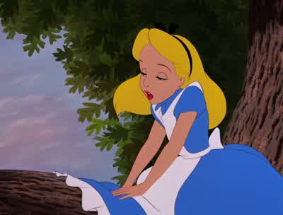 The books would be nothing but pictures - Alice in Wonderland