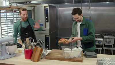The bottom,
it's a hush puppy style donut, - No Recipe Road Trip With the Try Guys