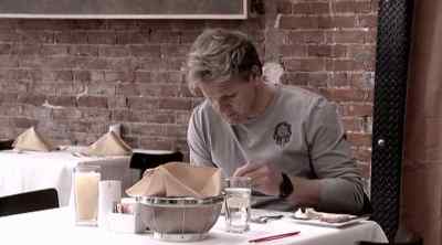 THE BOUGHT-IN
TOMATO AND BAIL SOUP - Kitchen Nightmares