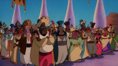 The boutonnieres clash with the cummerbunds - Aladdin and the King of Thieves