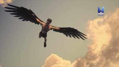 The boy began to delight
in his daring flight - Ancient Skies
