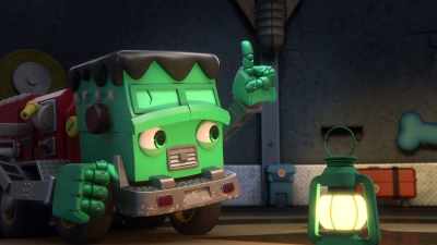 The brave firetruck approached - Mighty Monsterwheelies