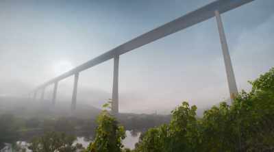 The bridge is light,
the design is clear, - World's Most Scenic River Journeys