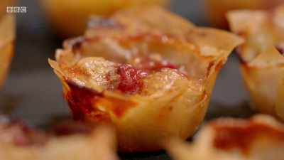 The brie and bacon - what a
wonderful marriage, - Britain's Best Home Cook