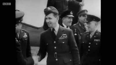 The British Air Marshal Tedder
arrived on the first plane, - Berlin 1945