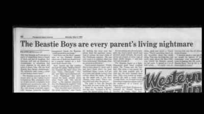 The British press were around at the time, - Beastie Boys Story