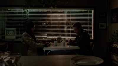 The bus should be here
in about 15 minutes. - Bates Motel