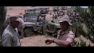 The buses were held up by mechanical
difficulties, but now we're ready. - Cast a Giant Shadow