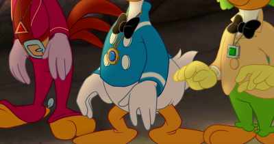 The Caballeros themselves
left the amulets here, - Legend of the Three Caballeros