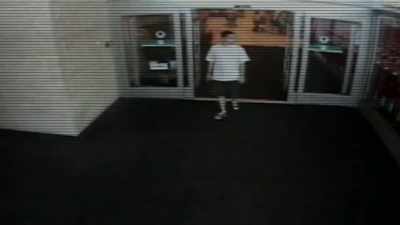 The camera angle is perfect
as he's walking out the door. - Final Moments