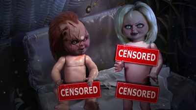 -The camera dips down, - Doc of Chucky