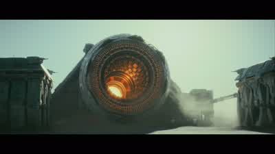 The cannon's opening. - Star Wars: The Last Jedi