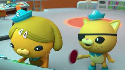 The Captain! That's a great idea.
He's always up for a game. - Octonauts and the Caves of Sac Actun