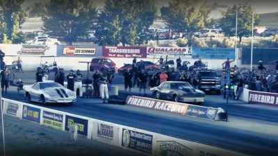 The car was
on a pretty good pass. - Street Outlaws No Prep Kings Team Attack
