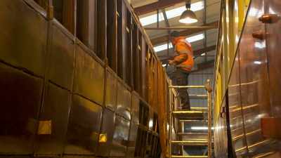 The carriage is over 60ft long - Great Rail Restorations with Peter Snow
