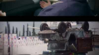 The cars that are upside down... - Prop Culture