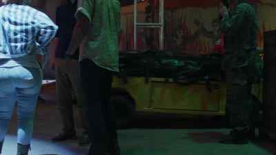 The cart's
going to the tent.
Let's go. - The Purge