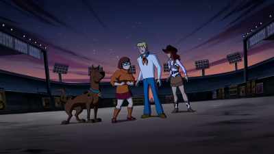 The cattle are headed for
Tawny and the Gundersons. - Scooby Doo! Shaggy's Showdown
