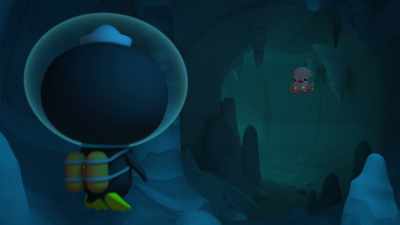 The cave gets pretty narrow here.
We may have to squeeze through. - Octonauts and the Caves of Sac Actun