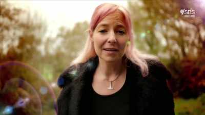 The cave in which
he's meant to have lived - Curse of the Ancients with Alice Roberts