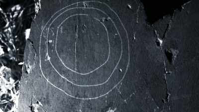 The cement squares are
modern, the archaeology
below is ancient. - Atlantis Rising