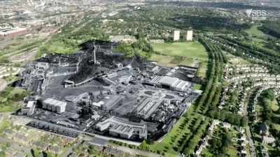 The centrepiece of the exhibition
was this tower, - Scotland from the Sky