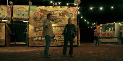 ..the champ
versus the tent boxer, - Kid Snow
