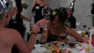 The champagne is certainly helping me through my grief LAUGH - A Boyfriend for Christmas
