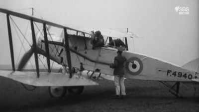 The chap in the back was equipped
with a machine gun and a camera. - Scotland from the Sky