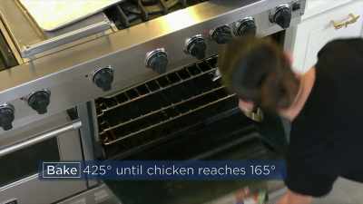 The chicken and biscuits can totally go in the same oven. - Selena + Chef