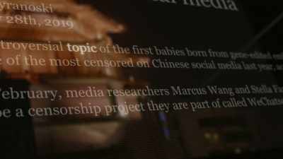 The Chinese state
is censoring the subject. - Make People Better