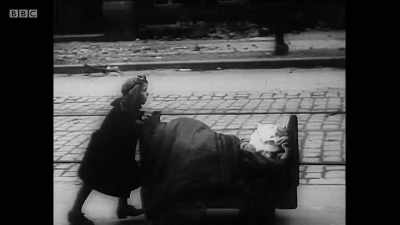 The city is teeming with refugees, - Berlin 1945