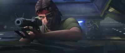 The clamp's still magnetized.
The system's not responding. - Star Wars: The Bad Batch