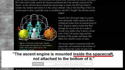 The Clavius website itself states that - American Moon