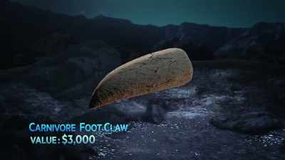 THE CLAW ALONE COULD SELL
FOR A FEW THOUSAND DOLLARS. - Dino Hunters
