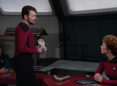 The Commander is a physical
representation of a dream, - Star Trek: The Next Generation
