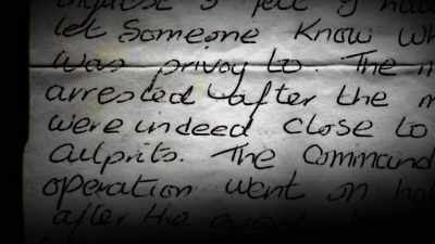The commander
of the operation..." - No Stone Unturned