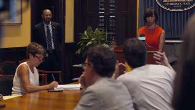 The commissioner says,
"Okay, there was a man - The Slow Hustle