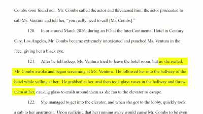 The complaint goes on to say, he grabbed - Diddy: Monster's Fall