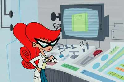 The computer
will scan the notebook - Johnny Test