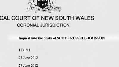 The coroner made an open
finding in the second inquest. - Never Let Him Go
