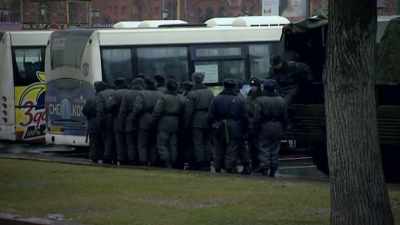 The country
is unusually tense today - Putin: A Russian Spy Story